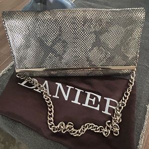 Danier 2 Ways Leather Clutch Bag